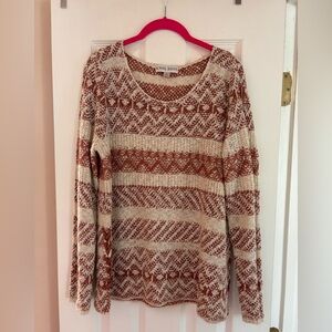 Knox Rose Women's Sweater - Cream and Brown